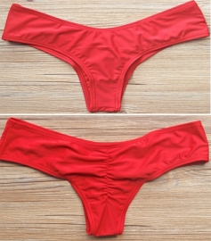 Scrunch bikinistring cheeky rood L 36/38