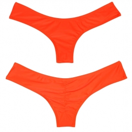 Scrunch bikinibroekje cheeky oranje S 32 34