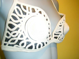 Exclusieve string bikini ecru