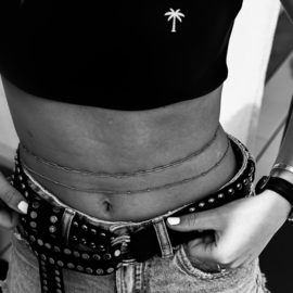 Palmtree neoprene bandeau bikini S