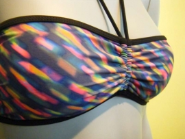 multicolor Shiwi bikini bandeau top 42C zonder kaartje