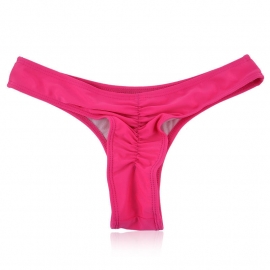 scrunch ribbel stringbroekje PINK 32 (S)