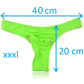Rode bikini string scrunch - ribbel 40