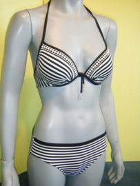 Watercult Zwart/Wit beugel bikini 36C