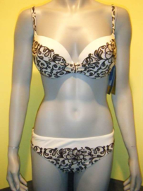 Rebecca swimwear bikini XL 42 wit-zwart