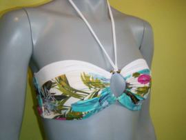 Ellipse Bikini bloemen bandeau top 34 36