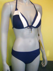 Rebecca swimwear bikini 40C Blauw - wit