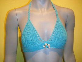 Bilgola bikinitop gehaakt blauw