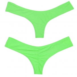 Scrunch bikinibroekje cheeky groen M 34