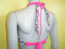 Ellipse Bikini ZEBRA strapless top  80C 85C 85D 70C