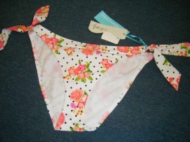 Bodique bikinislip wit bloemenprint 40