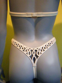 Exclusieve string bikini ecru