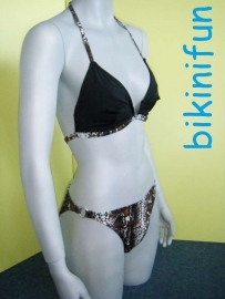 set Shiwi bikini slangenprint maat 38 B-cup