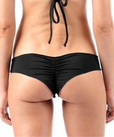 Scrunch cheeky bikini string zwart S 32 / 34