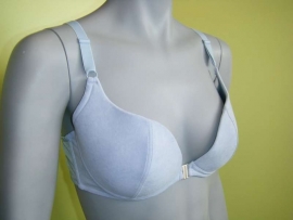 Marlies Dekkers BH lichtblauw suedelook  85B