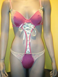 stringbody paars lingerie