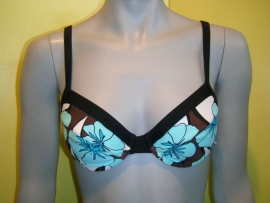 bikini beugeltop blauw 44D