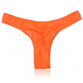 scrunch ribbel stringbroekje Oranje 36 (L)