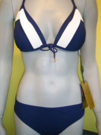 Rebecca swimwear bikini 40C Blauw - wit