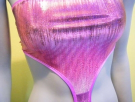 string Monokini "Danielle" Paars wetlook M 36/38 (2)