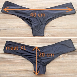 Scrunch bikinibroekje cheeky groen XL 40