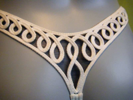 Exclusieve string bikini ecru