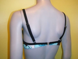 bikini beugeltop blauw 44D