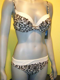 Rebecca swimwear bikini L 40 wit-zwart