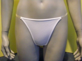 Calvin Klein string transparant S wit