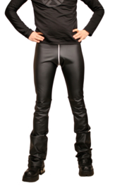 sexy leder-look heren legging met ritssluiting XL