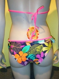 Fiz 517 triangle bikini M 38B 38C  roze/blauw