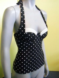 Shiwi Polka-dot tankini zwart 36