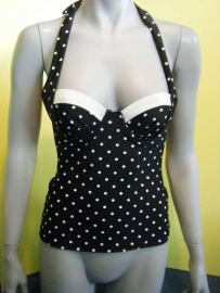 Shiwi Polka-dot tankini zwart 36