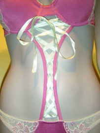 stringbody paars lingerie