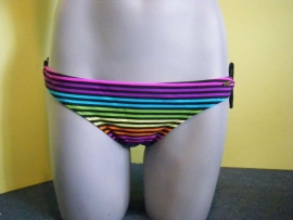 Shiwi multicolor gestreept bikini slip 40