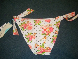 Bodique bikinislip wit bloemenprint 40