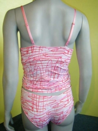 Tankini Funderwear roze wit 75B / S