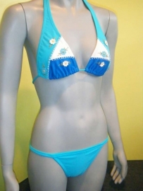 Allamar bikini 1357 blauw-wit 36B