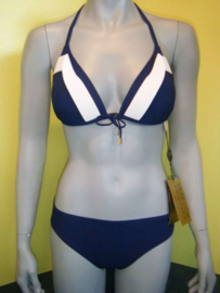 Rebecca swimwear bikini 40C Blauw - wit