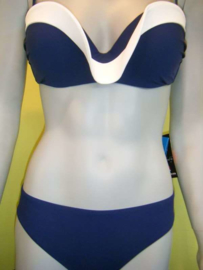 Rebecca swimwear bikini 40C blauw/wit bandeau