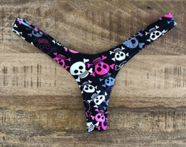 scrunch ribbel stringbroekje SKULL 40 42 XL