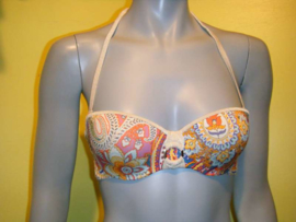 Ellipse bikini Paisley-Paradise strapless top 75C of 75D