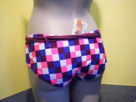 Shiwi bikinislip NEON Check maat 40