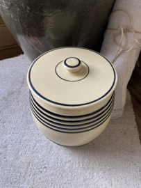 Bandenpot met deksel, Regout