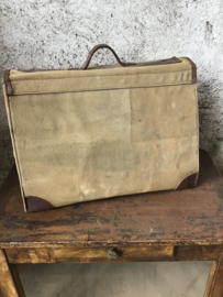 Oude canvas tas
