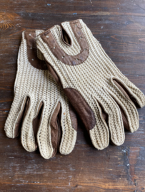 Vintage leren autohandschoenen