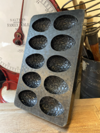 Reliëf Paaseitjes-Antieke bakelieten chocolade mal