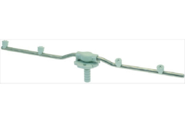 naspoelarm L 470mm sproeiers 4 inbouw ø 15,7mm inbouwpositie onder compleet
