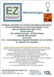 Glazenreiniger 10 Liter EZ-GR-10