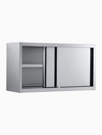 Wandkast met schuifdeur RVS B 1000 x T 400 x H 650 mm